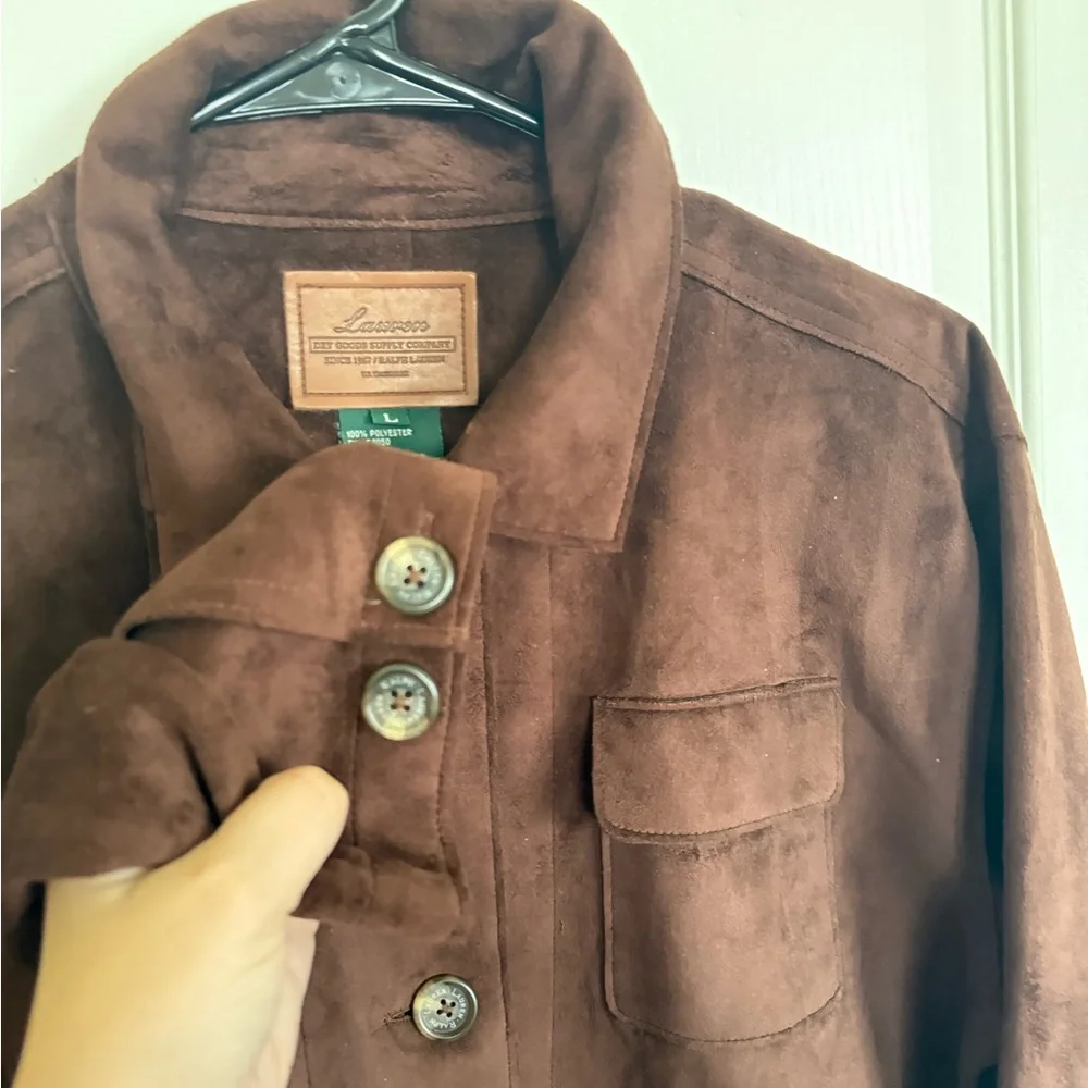 Lauren Ralph Lauren Vintage Brown Suede Jacket - Picture 2 of 5